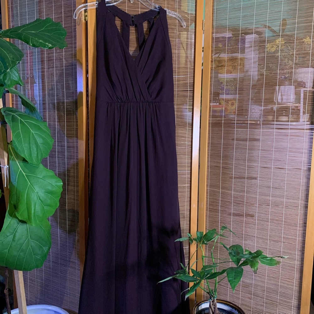 Eggplant purple formal gown. Tag says 8 but fits like 4.